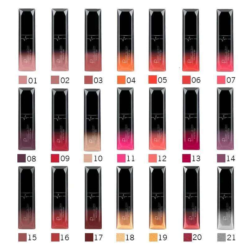 Matte Lips Makeup Waterproof lipgloss Velvet liquid matte lipstick Long Lasting Nude Lip Gloss Cosmetics P1201# H260302-image-1096014044