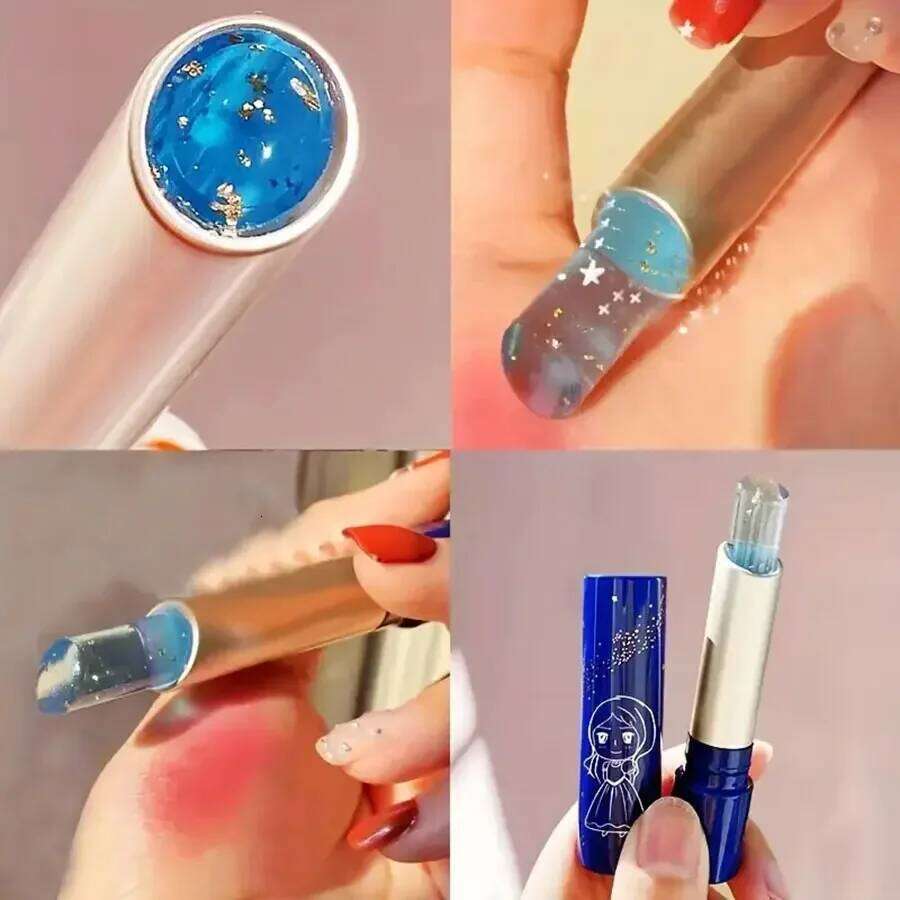Star Brilliant Temperature Change Moisturizing Crystal Jelly Waterproof Lipstick Durable Nutrition lipstick 24K Tempera H260302-image-1096015630
