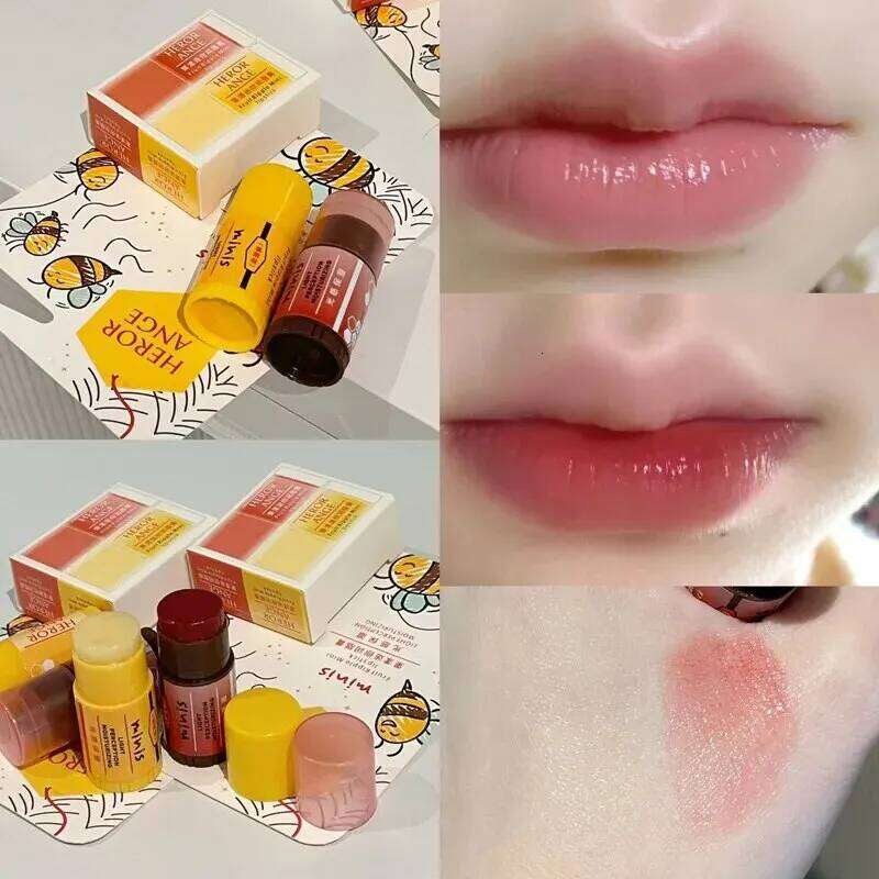 HERORANGE HR603 Fruit Mini Balm Two Pack Set Lipstick Moisturizing Autumn and Winter Lip Mask Anti-Drying H260302-image-1096013928
