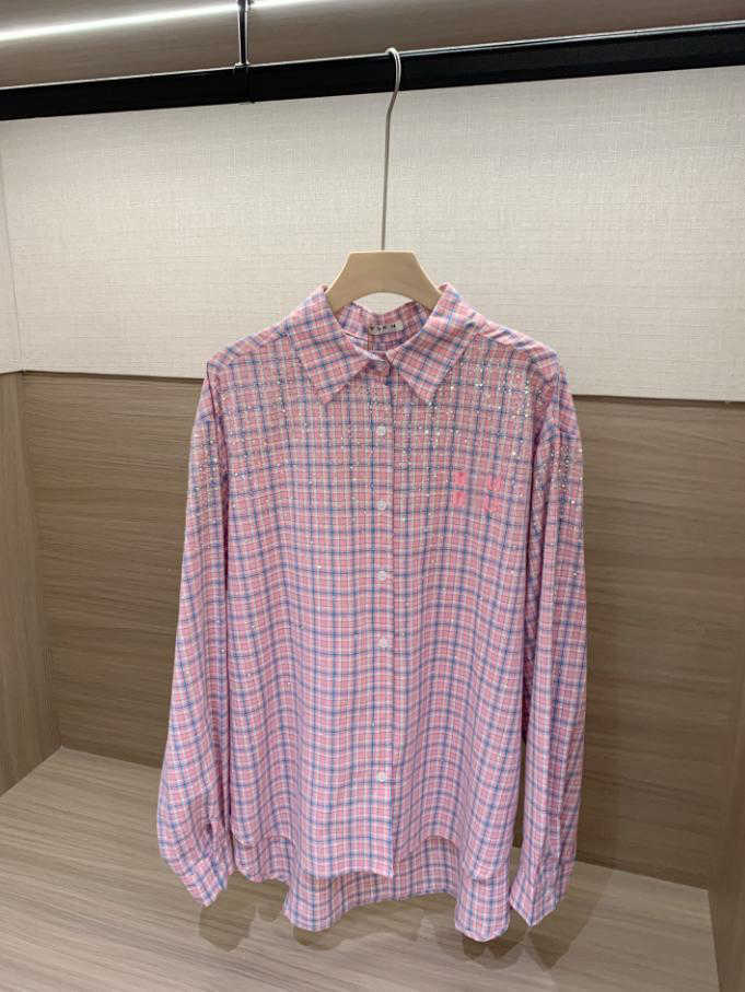 TP Designers womens shirts high end heavy industries full diamonds decoration longsleeved shirts high luxury sweet girliness instant N024W03