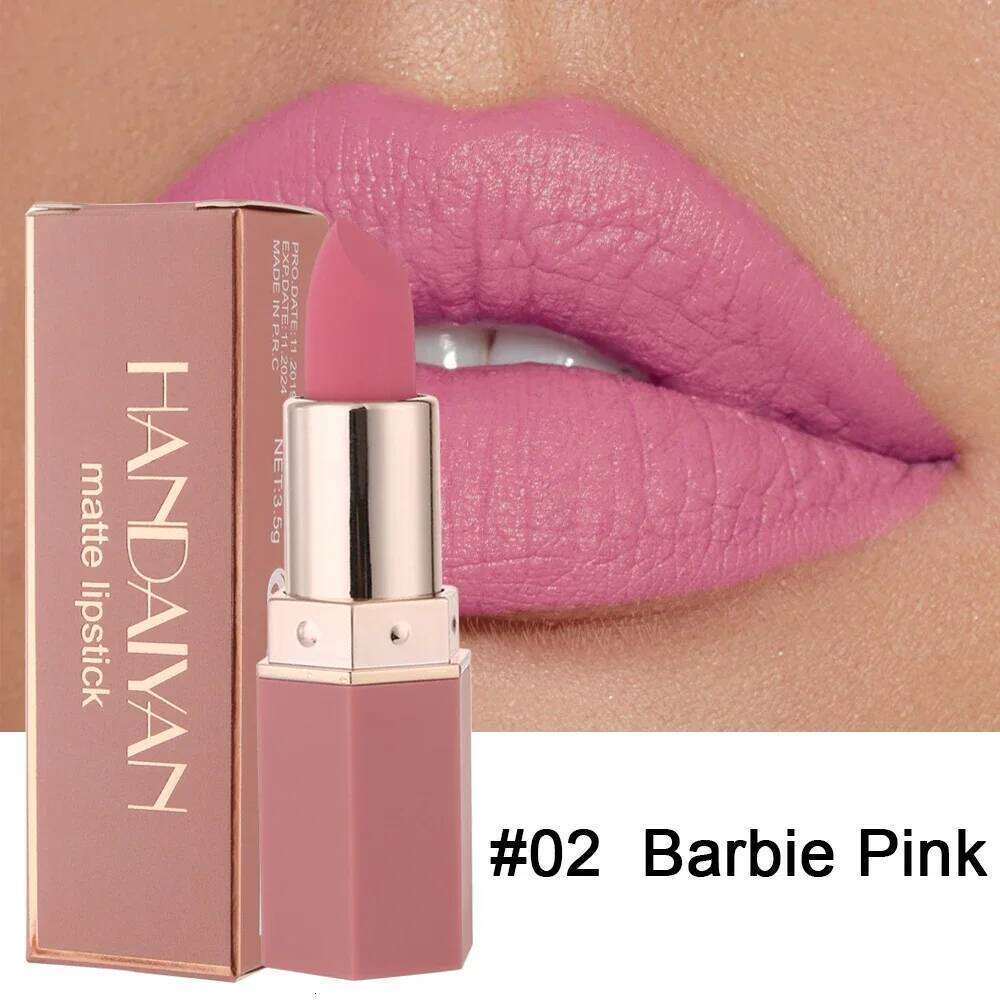 6 Colors Nude Matte Lipstick Waterproof Long Lasting Lip Stick Rose Red Pink Velvet Nonstick cup Lipsticks Makeup Cosmetics H260302-image-1096014433