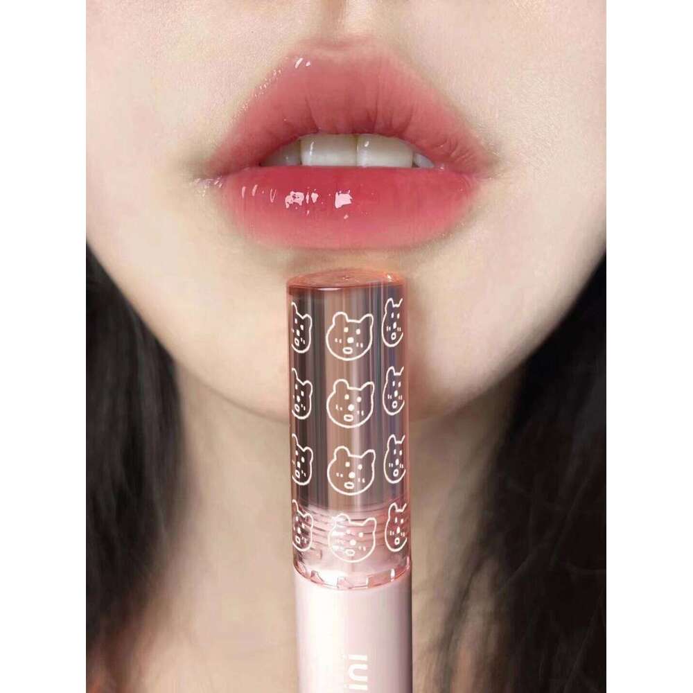 Cherry Pink Waterproof Mirror Finish Water Gloss Nude Brown Clear Tint Glass Lip Oil Liquid Makeup for Luminous Look H260302-image-1096011440