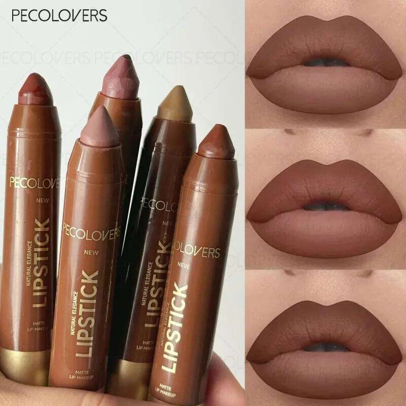 Brown Tube Liner, Multi-color Selection, Matte Lipstick, Depicting Contours, Full and Attractive Lips, Lip Cosmetics H260302-image-1096014013