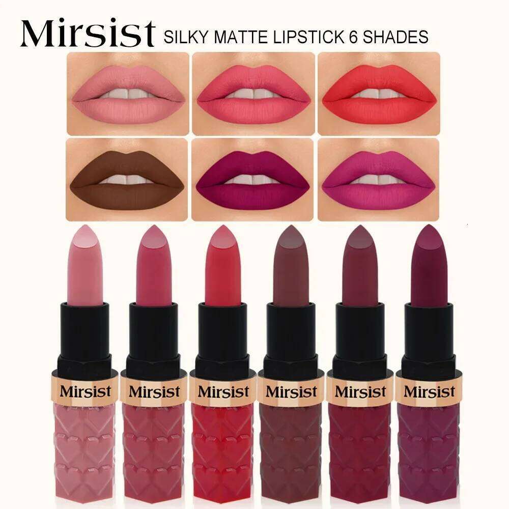 Matte Lipstick Nude Peach Brown Cherry Shades Velvety Smooth Long-Lasting Rich Pigment Waterproof Non-Stick Cup Lip Stick Makeup H260302-image-1096015110