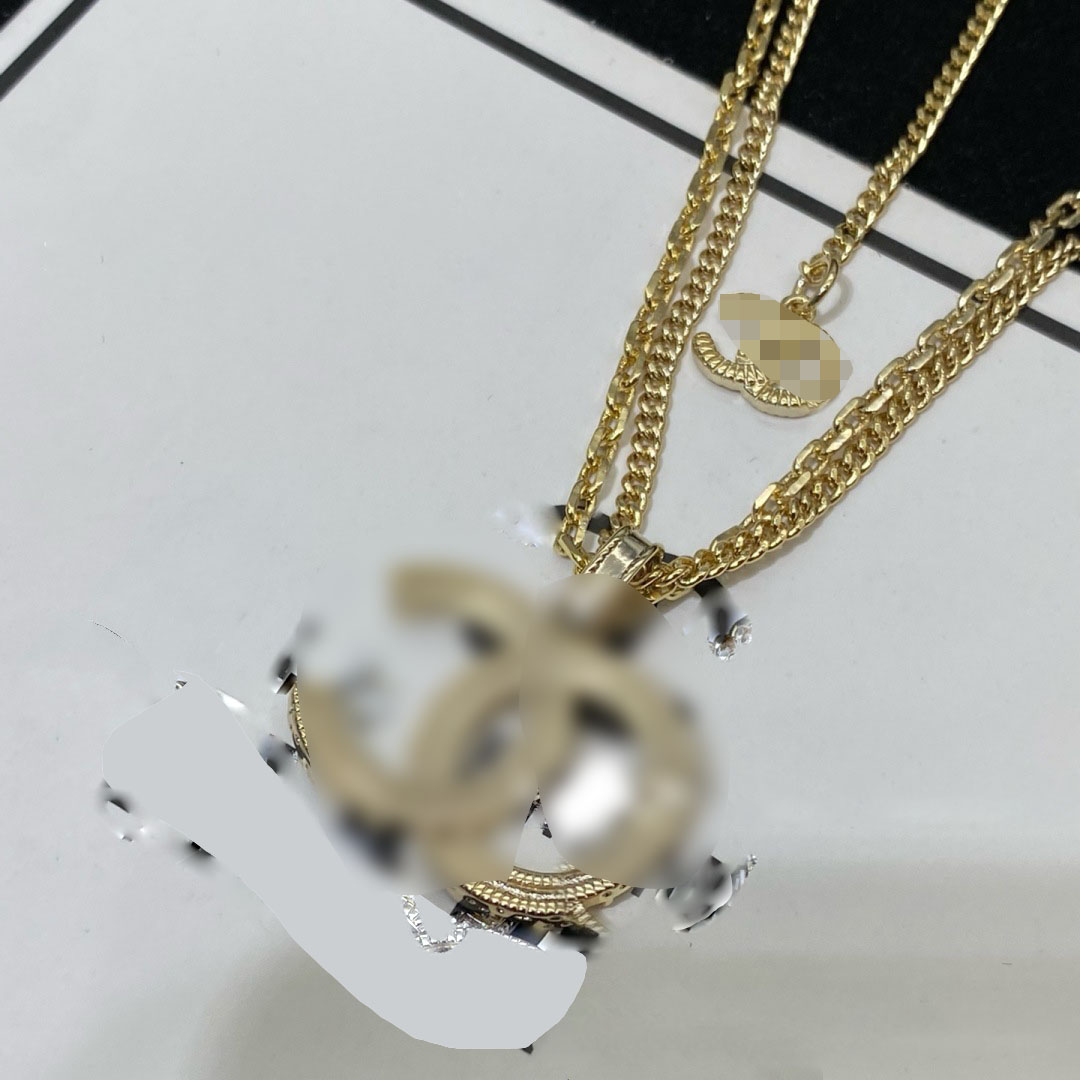 Collier Double couche en Relief pour femmes, bijoux de styliste, ensemble de mode pour femmes, chaîne de collier en diamant pour femmes