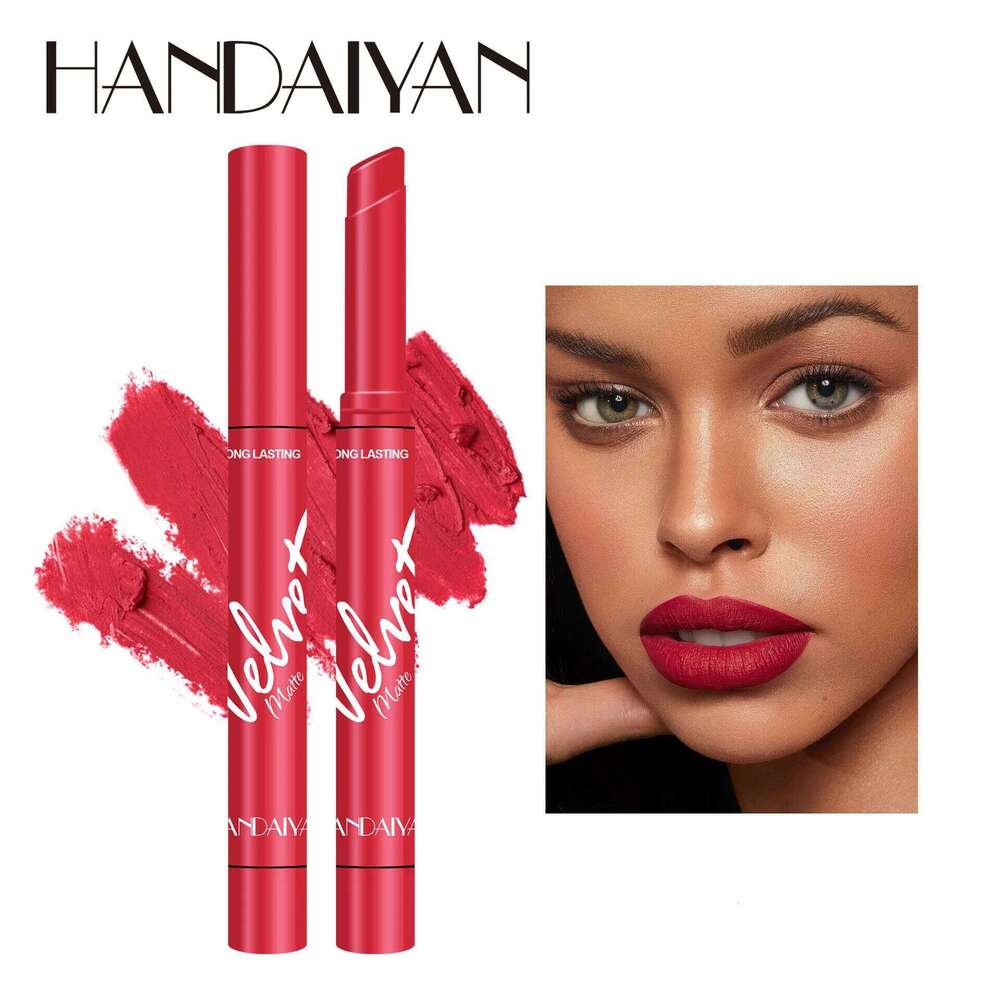 HANDAIYAN 8 colours velvet is not easy to take off matte moisturizing colour lipstick H260302-image-1096015830