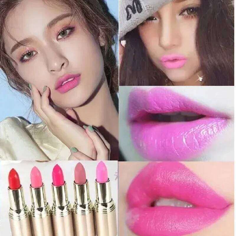10 Colors Pink Lipstick Waterproof Matte 24 Hours Long Lasting Non-Stick Cup Red Rose Lip Tint Velvet Cosmetic Women Make Up H260302-image-1096014904