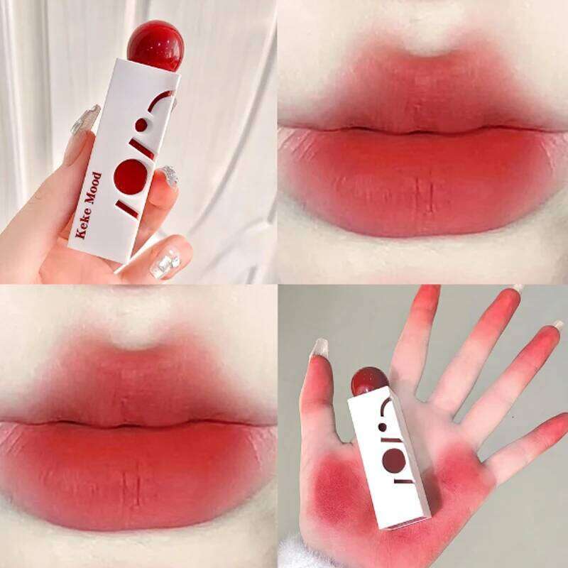 Sexy Red Velvet Gloss Waterproof Liquid Lipstick Lips Tint Mud Makeup Four Corners Matte Lip Glaze Cosmetics H260302-image-1096015516
