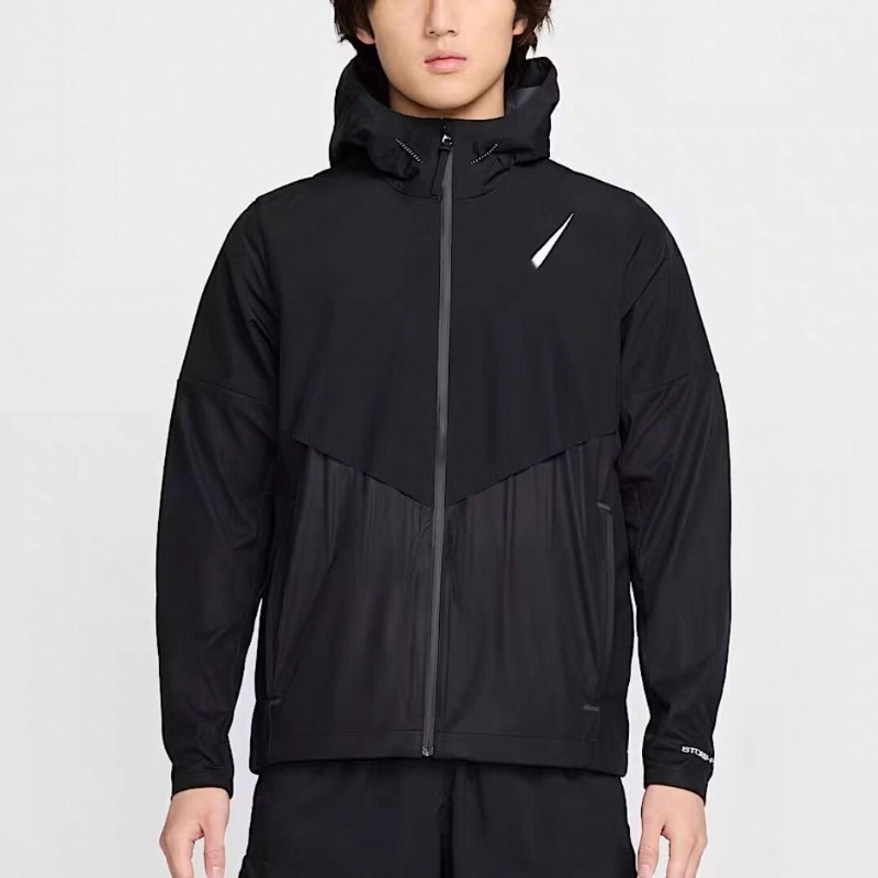 2026 Veste de sport homme printemps à capuche classique splicing tissée FZ9040 pour course à pied