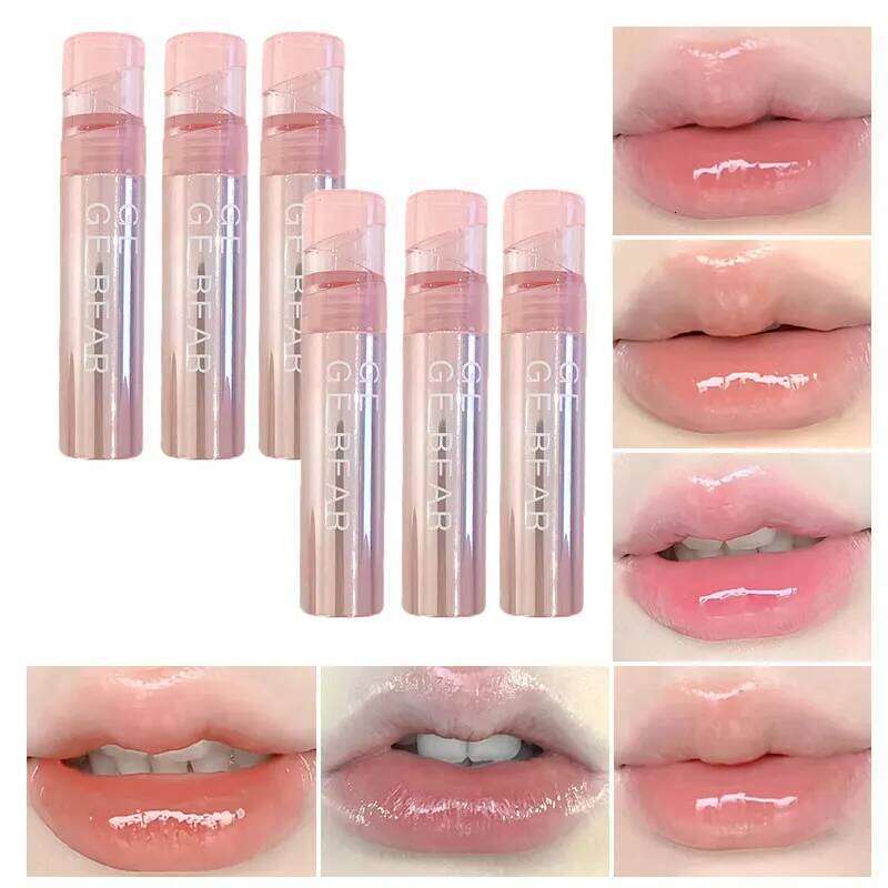 Water Sense Ice Translucent color Lip gloss Mirror light toot lips appear tender pure water to hold makeup lip glaze H260302-image-1096012958