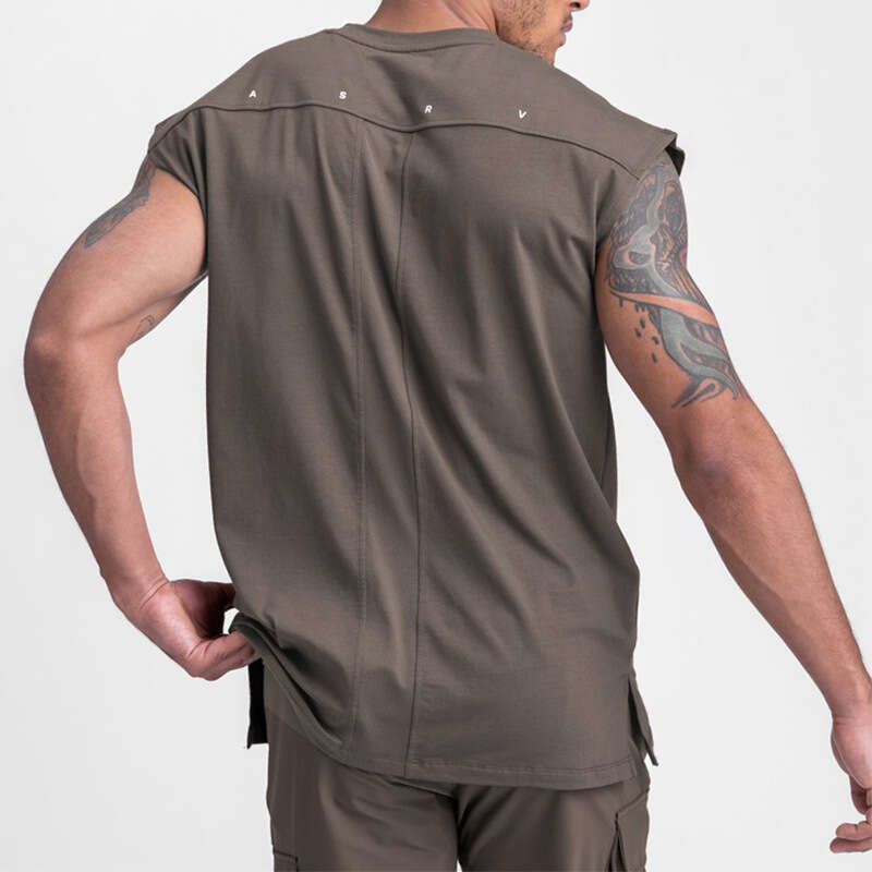 Cross-border clothing summer American style youth plus-size sleeveless tank top men's quick-dry breathable sports undershirt