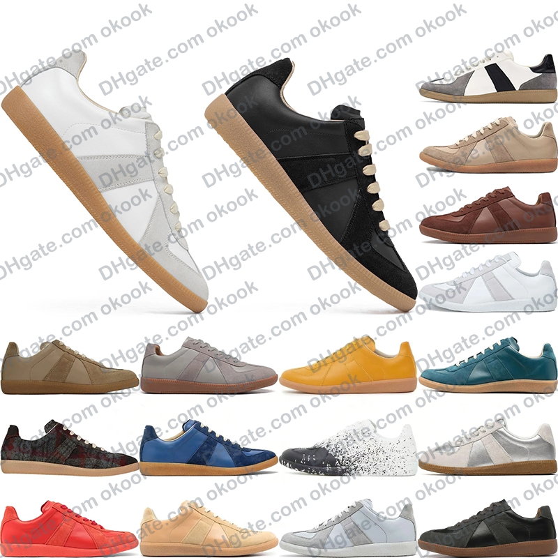 German Army Mens Womens Shoe Sneaker Trainer Gats Black Gum Gat Low MM6 Sneakers White Grey painter Nude Shoes