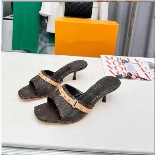sandales chaussures de marque été luxe robe chaussures designer talons femmes talons hauts designer femmes pompes dame sandale classique taille 3