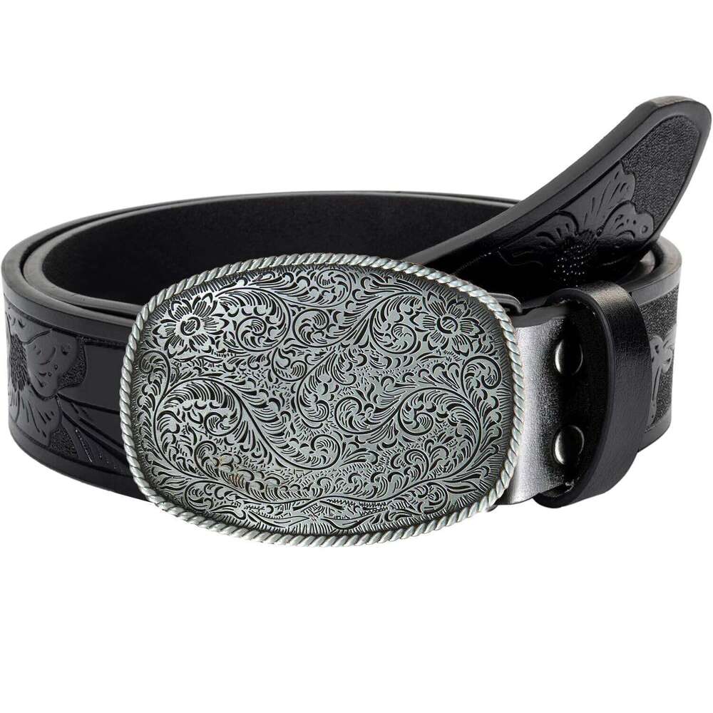 Ceinture de cowboy western pour hommes, 1 pièce, adaptée aux pantalons décontractés, tenue de sport quotidienne, cadeau de fête des pères, XJ2603
