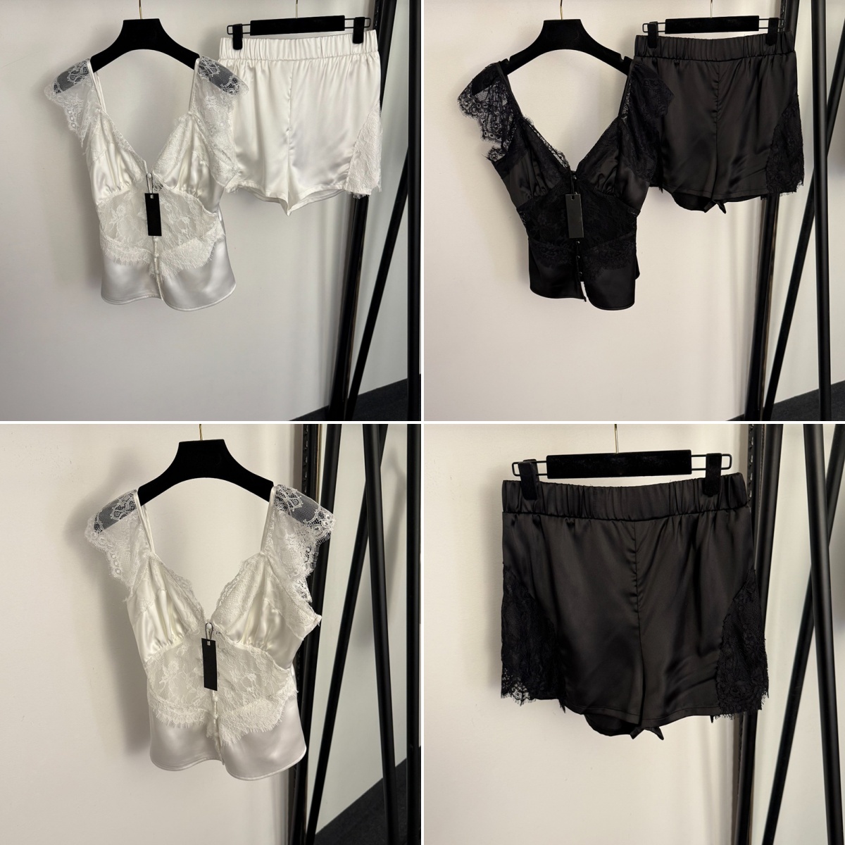 Sexy Halter Tanks Filles Transparent T-shirt Shorts D'été Sans Couture Tees Shorts Ensemble De Luxe Crop Tops Plage Vacances Camisoles Pantalons