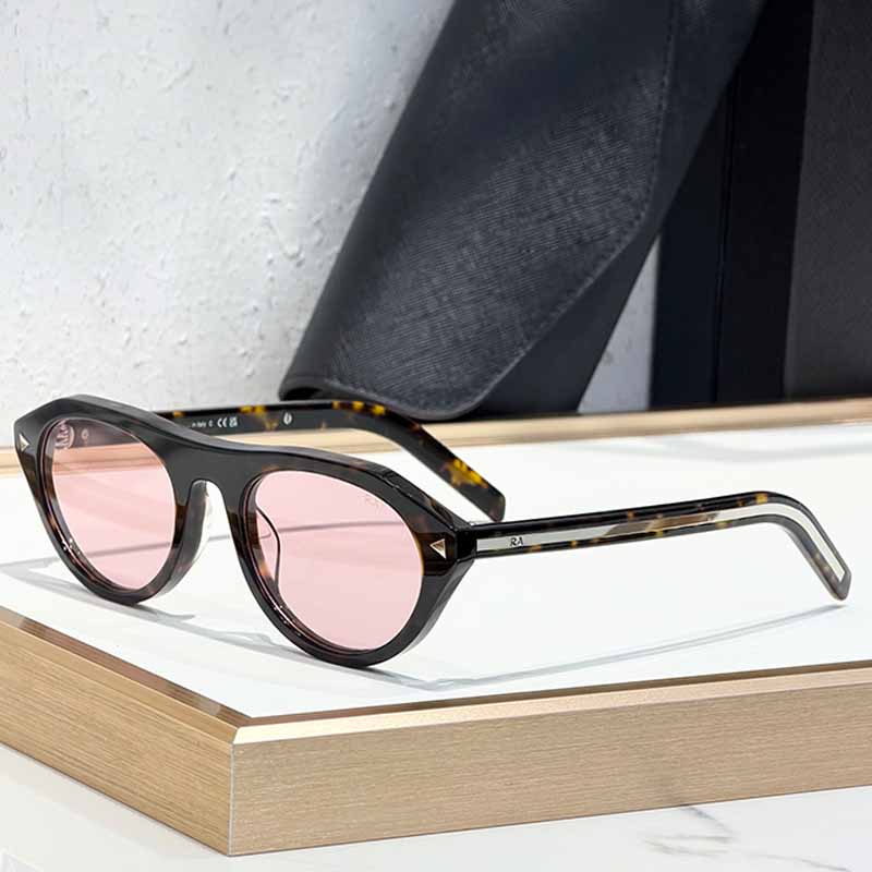 SPRB15 Spring Designer Oval Sunglasses Lady Mens 26ss Classic Retro Small Frame Sunglasses Summer UV Protection With Box