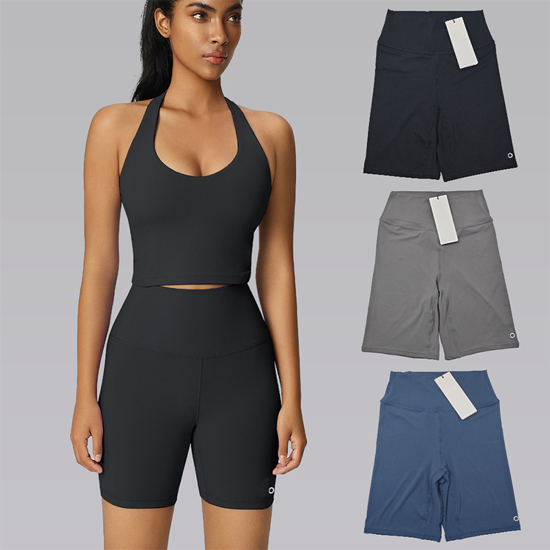 High-Waisted Breathable Bike Shorts - Quick Dry Athletic Yoga Pants for Women-image-1094152666