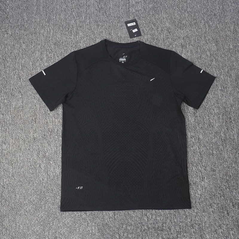 26ss new men designer t-shirt casual gym Short-sleeved tees Ice silk high-elastic Moisture-Wicking Breathable Quick-Dry Tshirt Printed Training runn