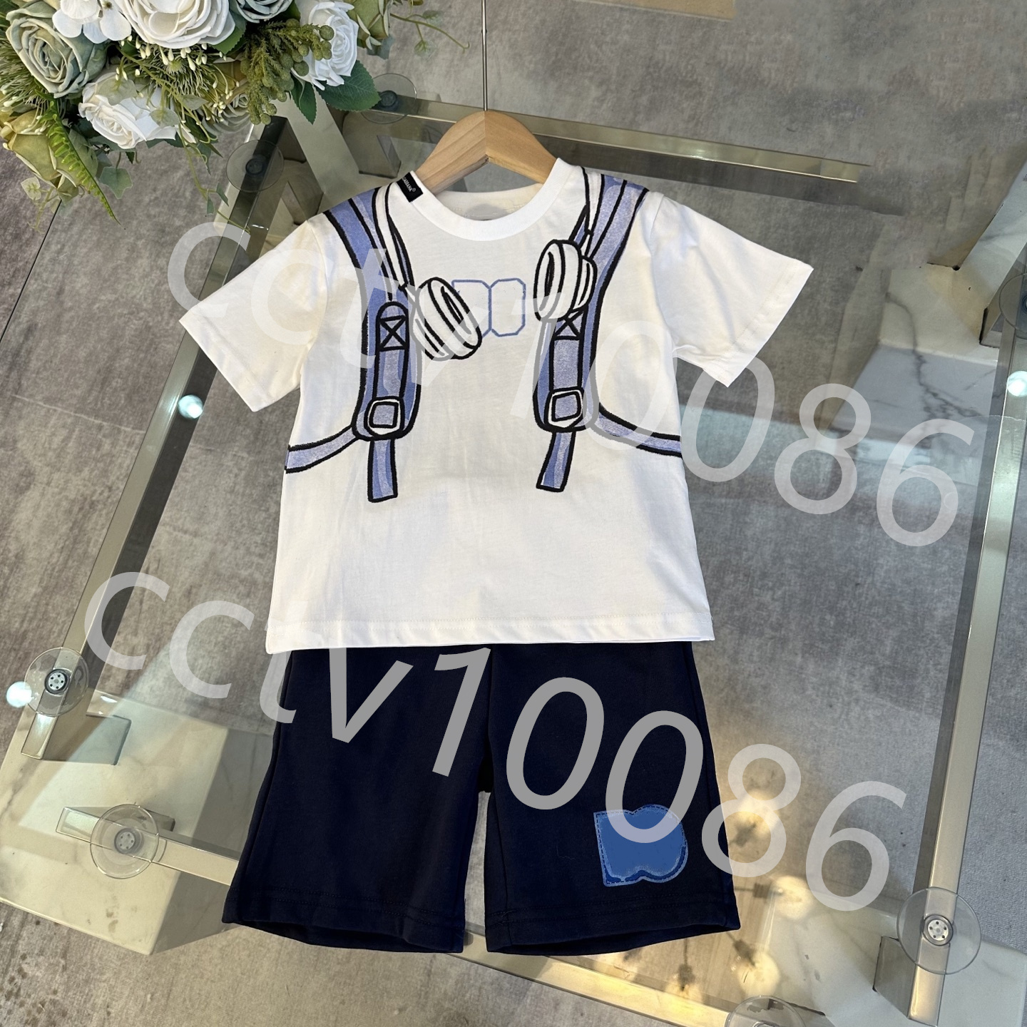 Baby Kids Clothes Sets Boys Girls Tracksuits Short Sleeved Tshirts Shorts Children Toddlers 2-piece Casual Youth Clothing Suits Tees Pants Tops B-image-943912308