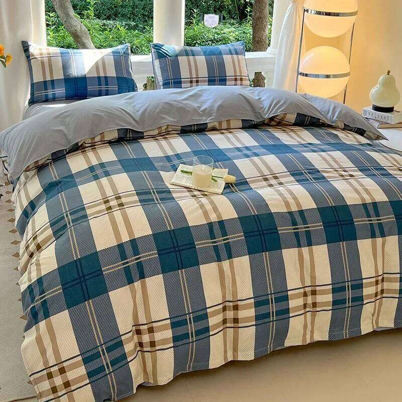 Kawaii Bear Printed Floral Duvet Pillowcase Bedding Set Cute Dog Bed Linen Sheet Quilt Cover Full Queen King Size C260304-image-1096229569