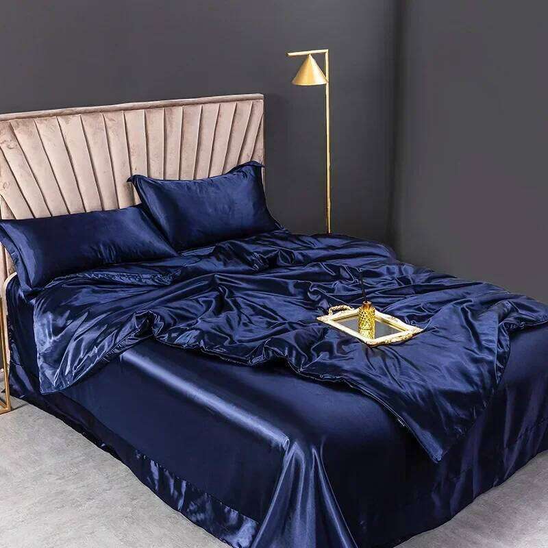 4pcs Pure Silk Bedding High End Quilt Bed Set Duvet Cover Bedsheet Pillowcases Natural Luxury Bedcloth Sets C260304-image-1096241452