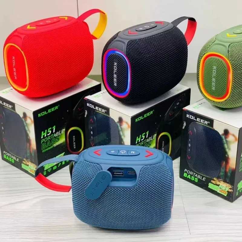 H51 Mini Portable Bluetooth Speaker Outdoor Wireless Subwoofer with Heavy Bass Support TWS USB TF Card HIFI Stereo Boombox T260304-image-1096237175