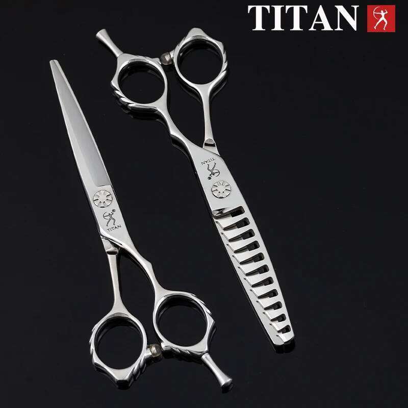 TITAN High-end barber professional hairdressing shear cutting hair scissors H260303-image-1096139249