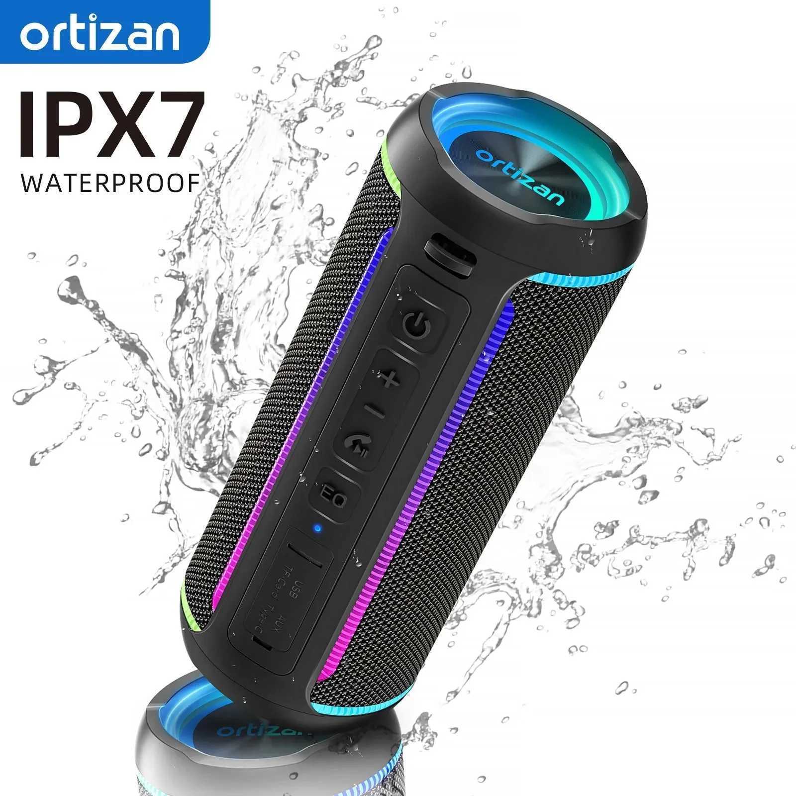 Ortizan Wireless Portable Bluetooth Speaker X30 with 40W Stereo Sound Rich Bass IPX7 Waterproof LED LightsPreset EQUSB Play T260304-image-1096237079