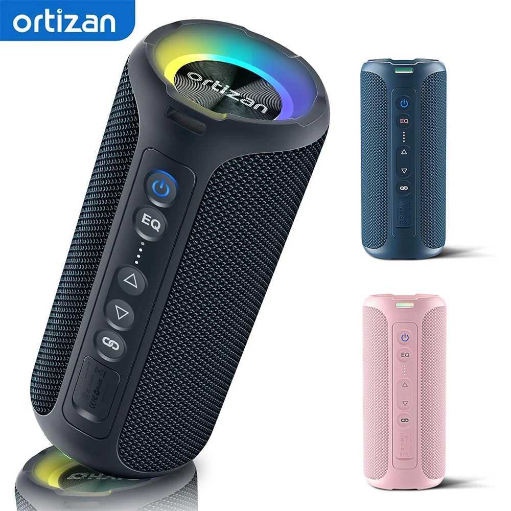 Ortizan Bluetooth Speakers Portable Wireless Stereo Speaker - IPX7 Waterproof Loud Sound Deep Bass LED Light Bluetooth 53 T260304-image-1096237067