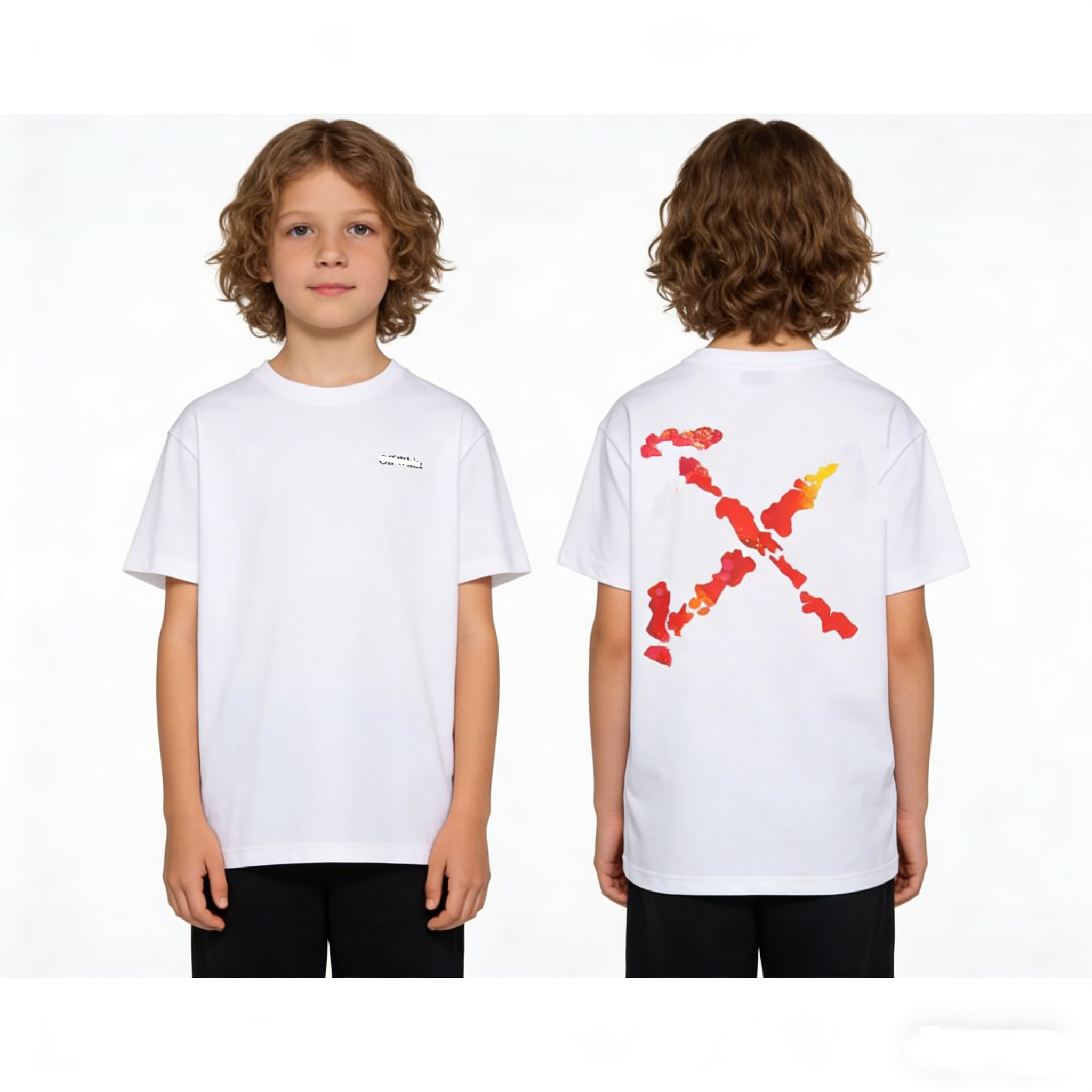 enfant T-shirt été t-shirt enfants vêtements de marque fille garçon t-shirts bébé court décontracté Europe Amérique Hip Hop fête d'anniversaire é
