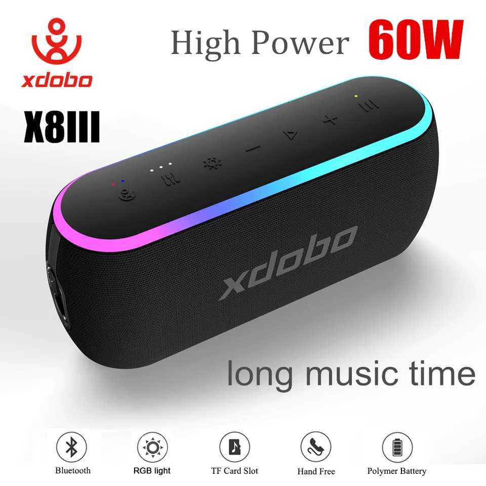XDOBO X8 III Bluetooth Speaker Wireless Subwoofer 6600mAh 60W Powerful Deep Bass Power Bank Outdoor Party Hiking Music Fun T260304-image-1096237069