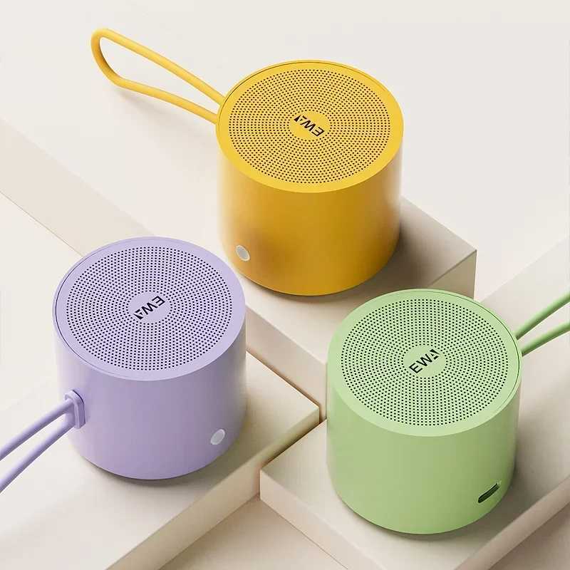 EWA A127 Metal Bluetooth Speaker Small Portable Steel Gun Heavy Metal Wireless Subwoofer Outdoor Mini USB Bluetooth Speaker T260304-image-1096237178