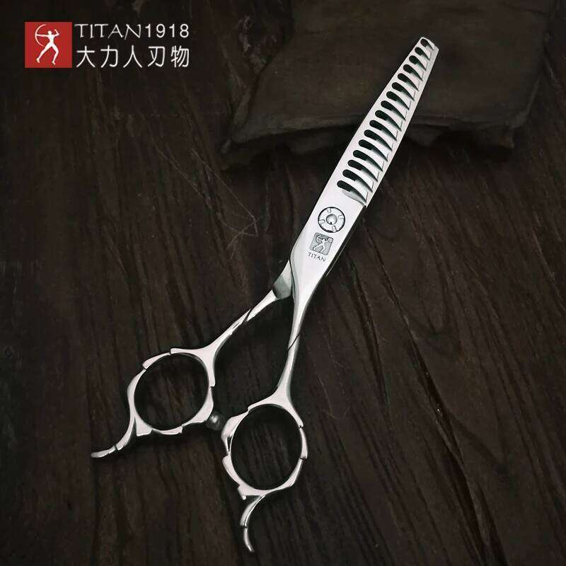 TITAN Professional 6 inch hair hairdressing salon thinning scissors 440C Styling tools H260303-image-1096139571