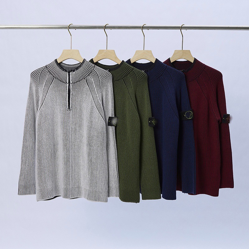 Stone Sweater Jacket Mens Designer Topstoney Sweatshirt Brand Casual Pull Pullover New Black Womens Long Sleeve Jackets Top Hoodie EUR SIZE M-2XL Q2