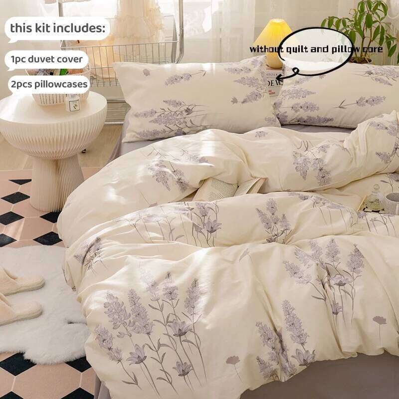 3pcs Floral Duvet Cover Set Pillowcases No Filling no flat sheet Twin Single Queen Size Girls Bedding Linen C260304-image-1096228588