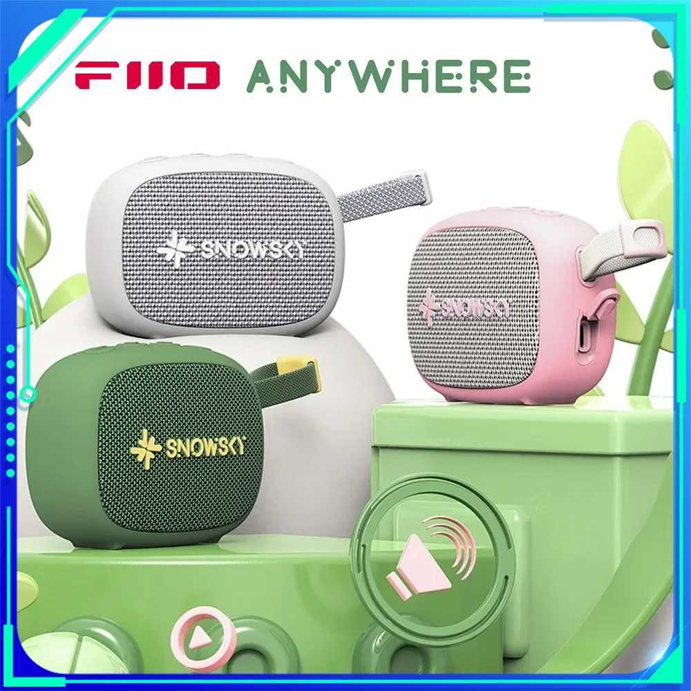 FiiO SnowSky Anywhere Protable Bluetooth Speaker IPX6 Waterproof 45mm Loudspeaker 1400mAh Mini Bluetooth Speaker Outdoor Hiking T260304-image-1096237164