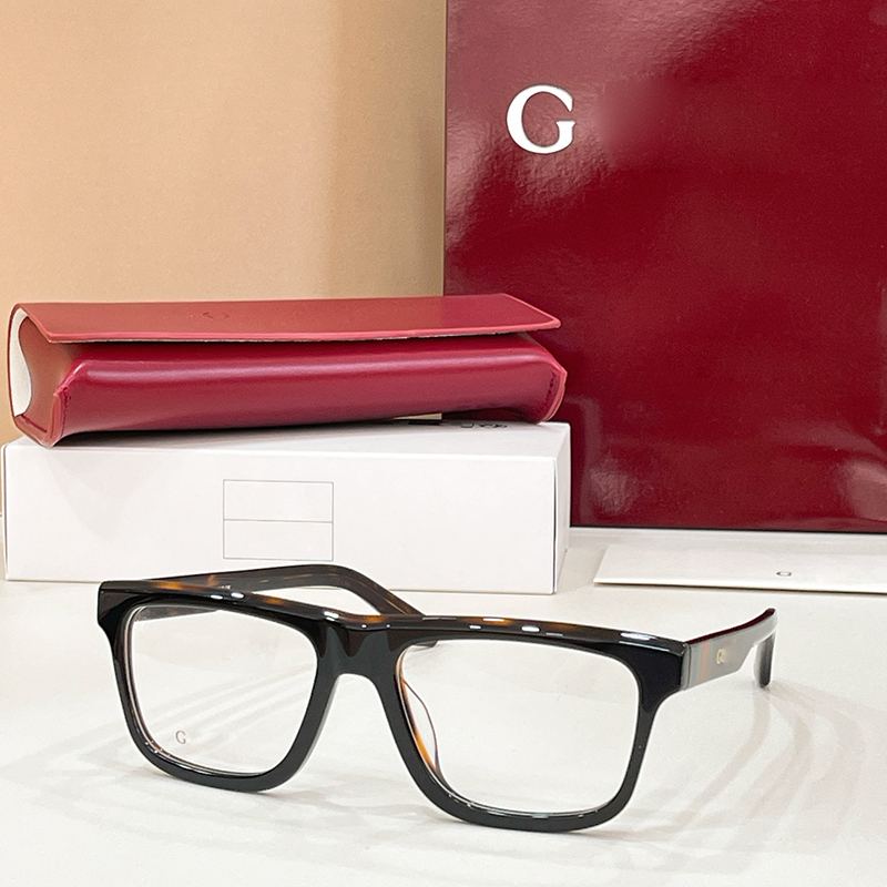 Designer reading glasses for Women Havana Acetate Clear Lenses glasses trendy street shooting Shades Y2K Daily Outfit G Luxury Brand PRESCRIPTION Gl