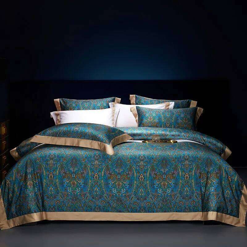 Oriental Vintage Exotic Bohemian Bedding Set Soft 100%Egyptian Cotton Duvet Cover Bed Sheet Pillowcases Double Queen King 4Pcs C260304-image-1096234040