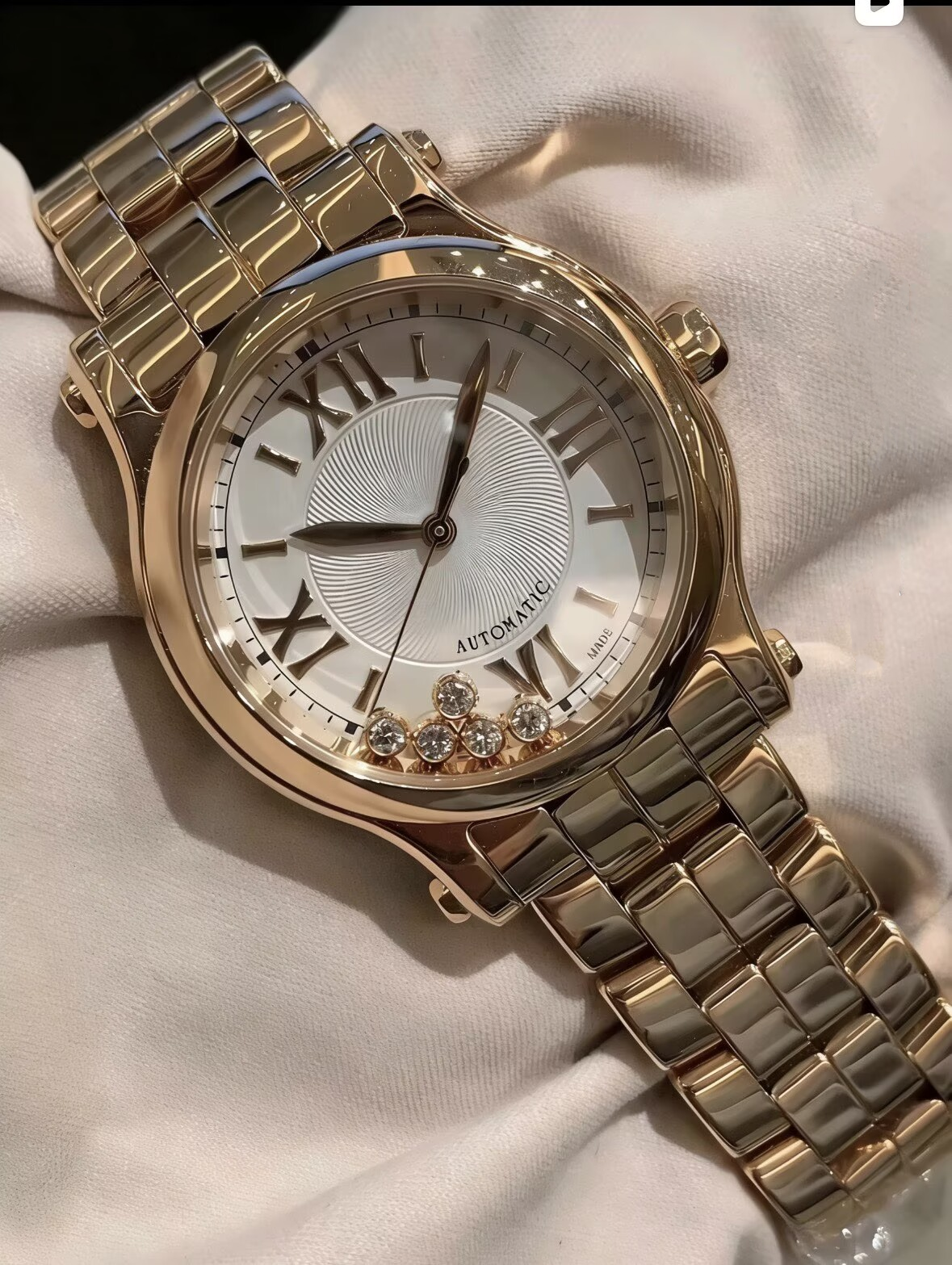 U1 Top AAA Designer Luxury watch Happy Diamond double Womens Super Quartz suitable party Noble elegant waterproof Sapphire Ultra Thin Montre de luxe
