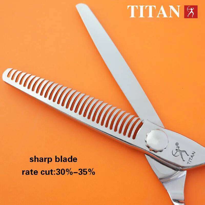 TITAN High-end barber professional hairdressing shear hair scissors Hair thinning H260304-image-1096264051