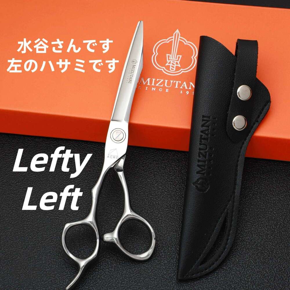 professional 6.0inch left handed cutting shears barber hairdressing scissors H260304-image-1096263865