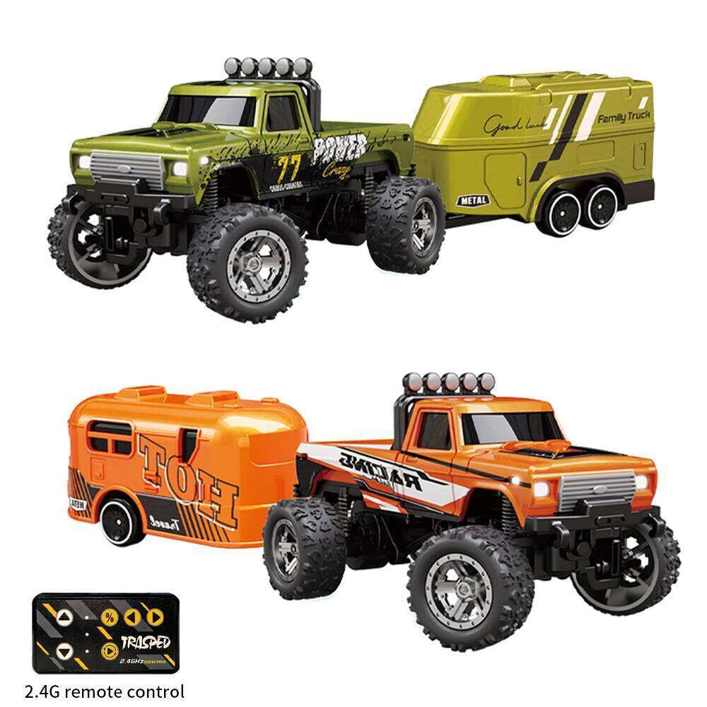 RC 1/64 Speed Mini Off-Road Climbing Car Alloy Cool Appearance Shock Absorption With LED Light Toy For Children's Gift H260304-image-1096262447