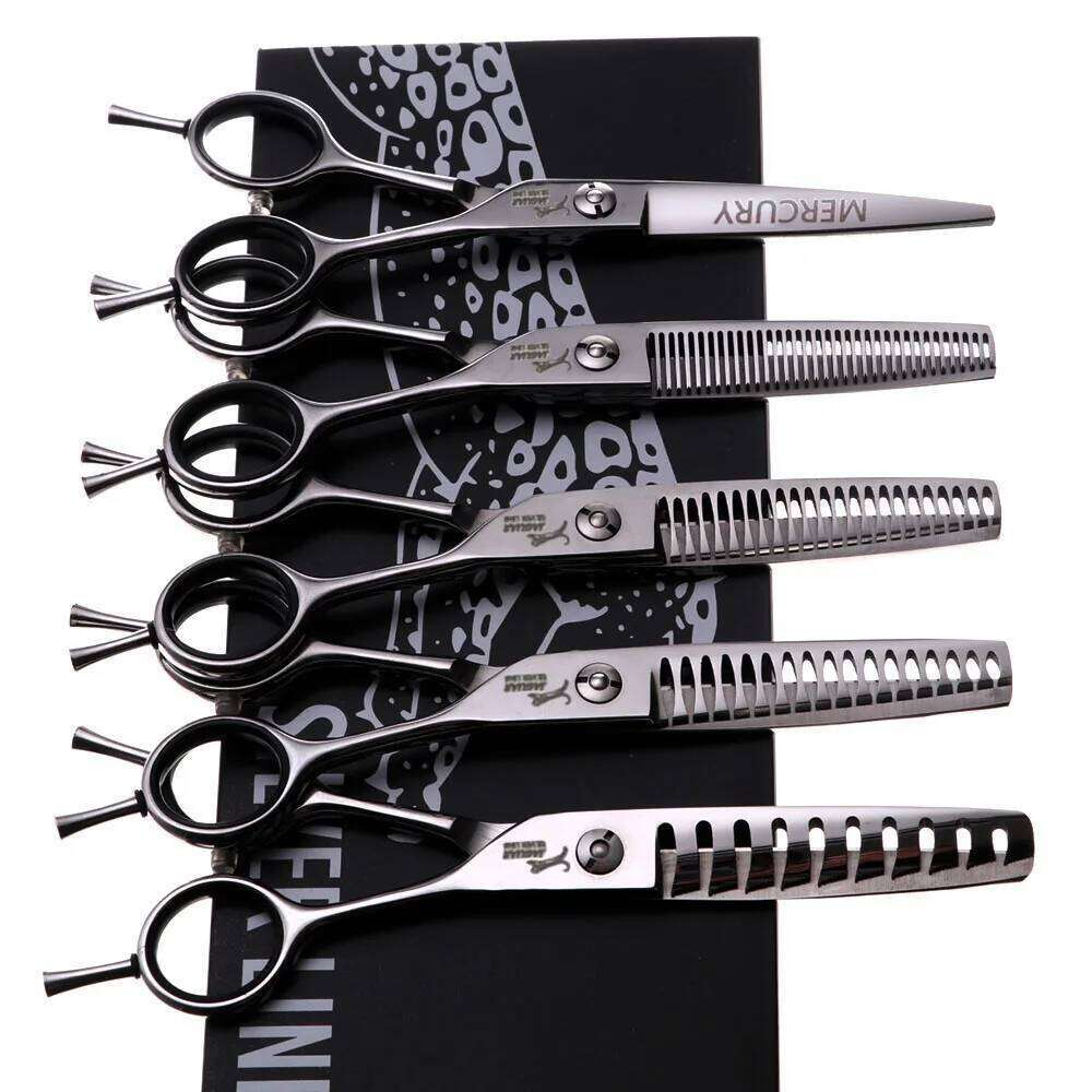 6" Hair Professional Hairdressing Scissors Set Cutting+Thinning Barber Shears High Quality H260304-image-1096263591