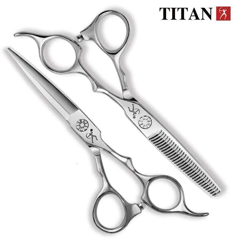 Titan professional hairdresser's barber set of cutting Hairdressing salon scissors sharp tools 5.5inch 6.0inch H260304-image-1096263763