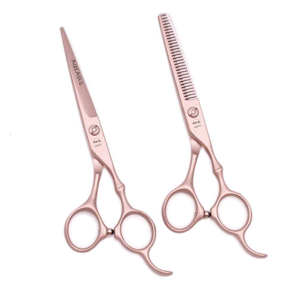 Professional 6" AQIABI Japan Stainless Thinning Shears Gold Hair Cutting Scissors Salon Barber Shop A9030 H260304-image-1096263985