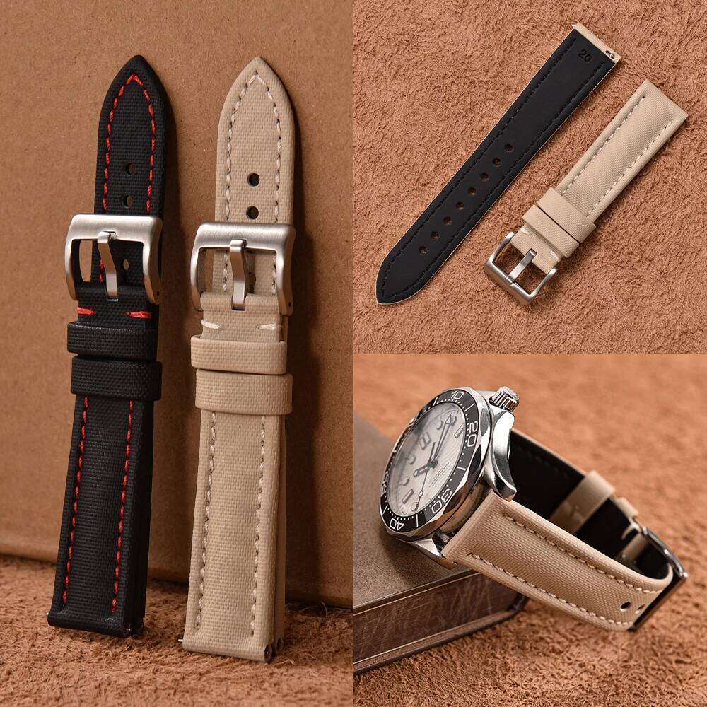 18-20-22mm Quality Waterproof PVC Leather Strap Quick Release Fabric Sport Watchband Sailcloth Wristband for Divers Watch H260304-image-1096266022