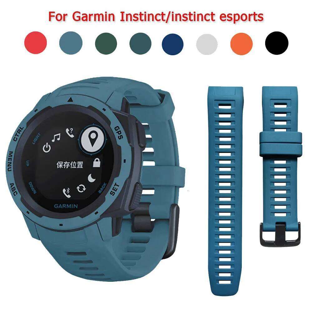 Strap For Garmin Instinct Watch band Sports Silicone Replacement Wristband Bracelet Quick Installation Smart Sport Accessories H260304-image-1096265567