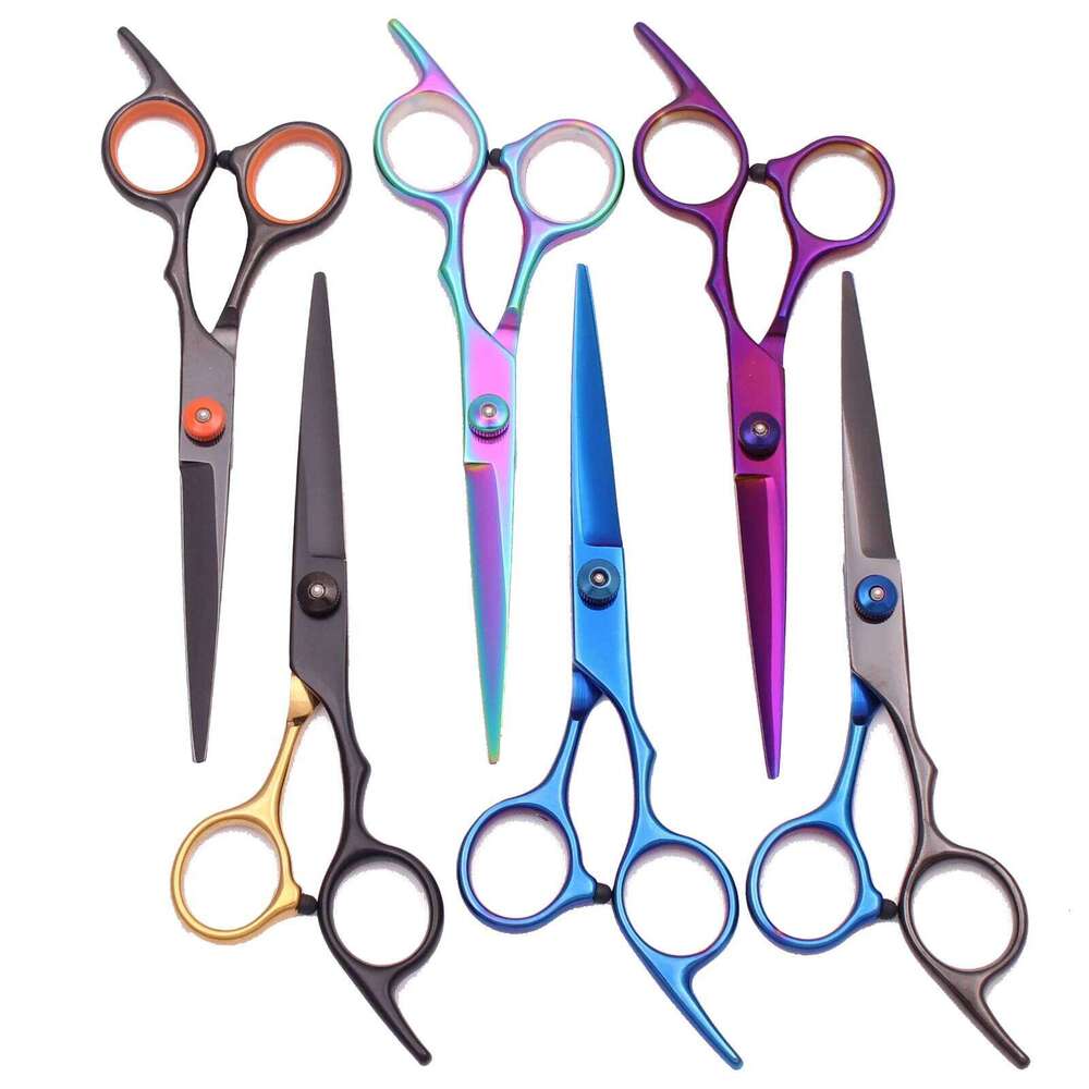 6.0'' Inches Hair Scissors Professional Cutting Shears Thinning Hairdressing Haircut Set Salon Barber & Home Japanese Steel 1001 H26030-image-1096264020