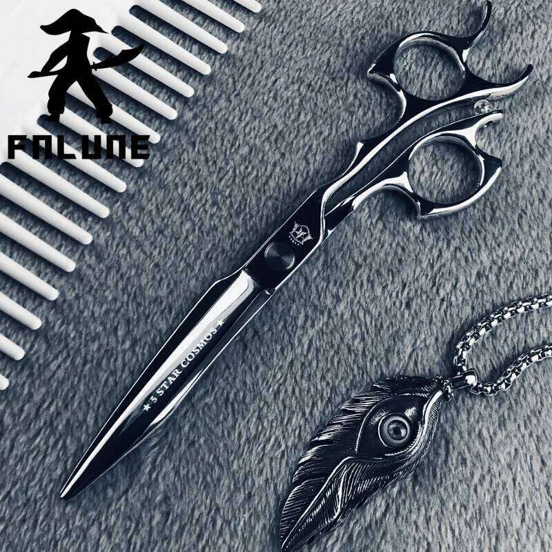 FnLune 6 6.5 6.75 Inch ATS-34 Professional Hair Salon Cut Barber Accessories Haircut Shear Hairdressing Tools Scissors H260304-image-1096263816