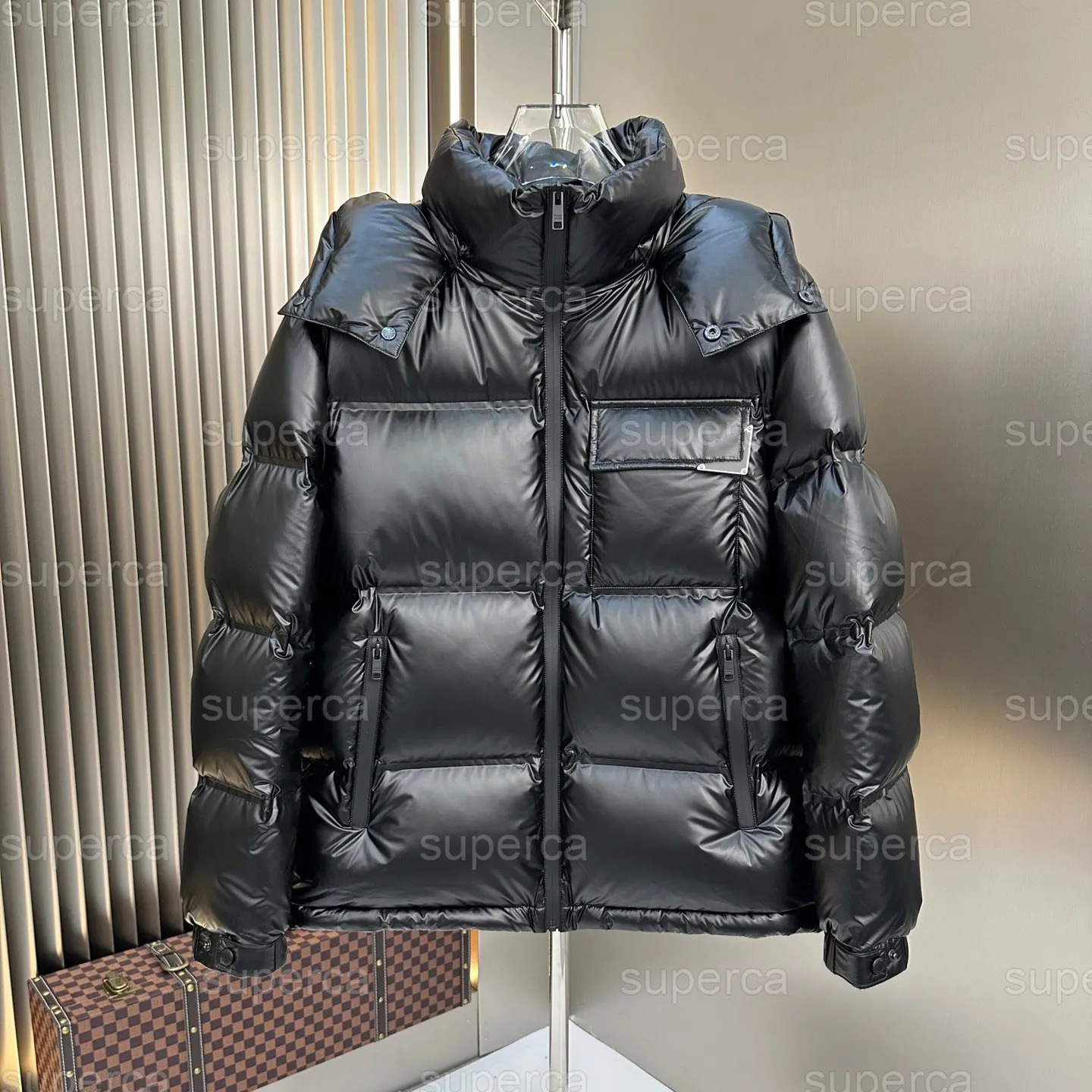 Men's plus size Outerwear Coats Puffer Jacket Designer Jacket hoodie hooded casual fashion color stripe printing top quality wild breathable 4g
